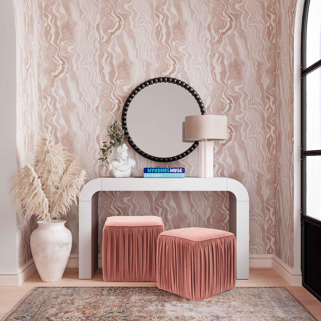 Latur Cream &amp; White Table Lamp