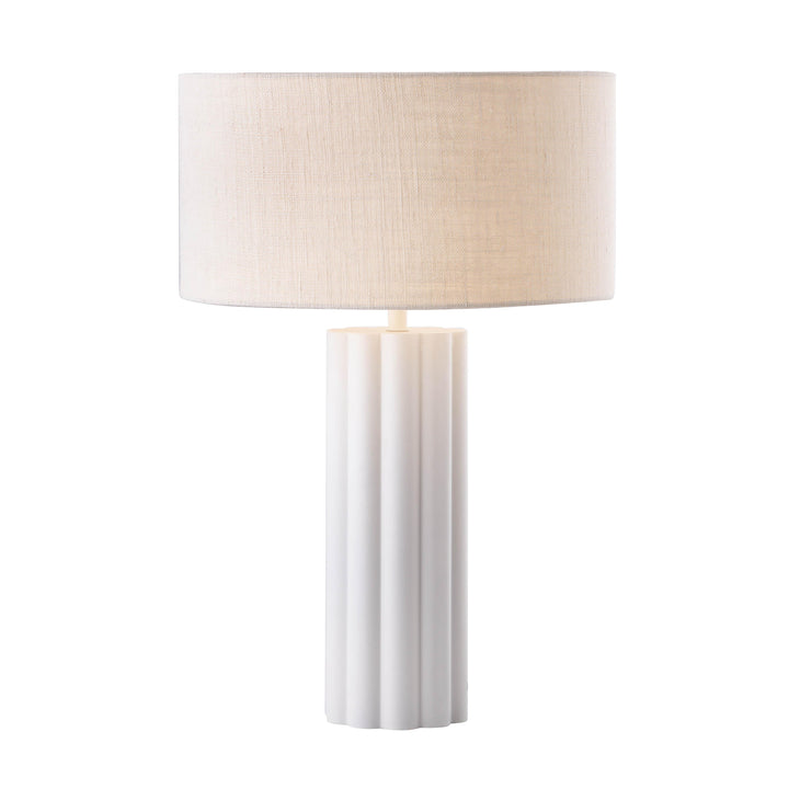 Latur Cream &amp;amp; White Table Lamp