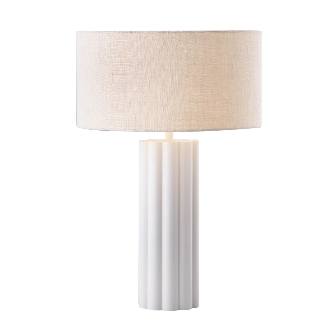 Latur Cream &amp; White Table Lamp