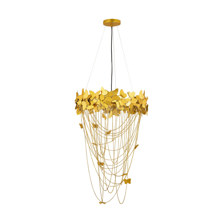 TOV Furniture Butterfly Gold Chandelier