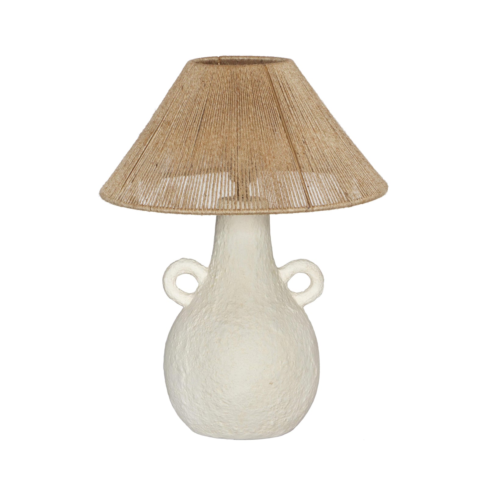 TOV Furniture Lalit Natural &amp; White Ceramic Table Lamp