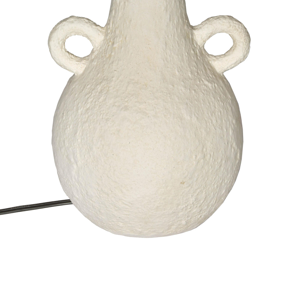 Lalit Natural & White Ceramic Table Lamp, view 5