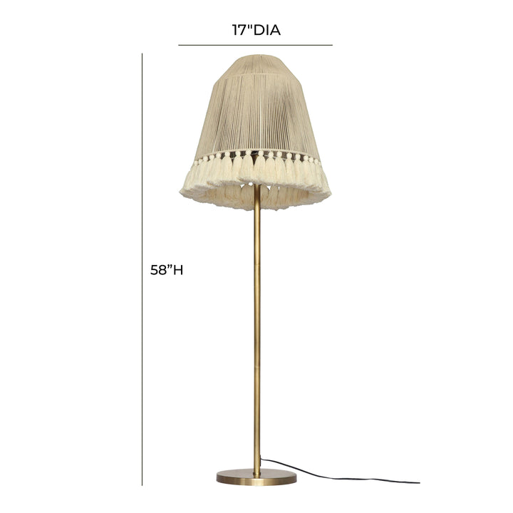 June White Floor Lamp - Medium