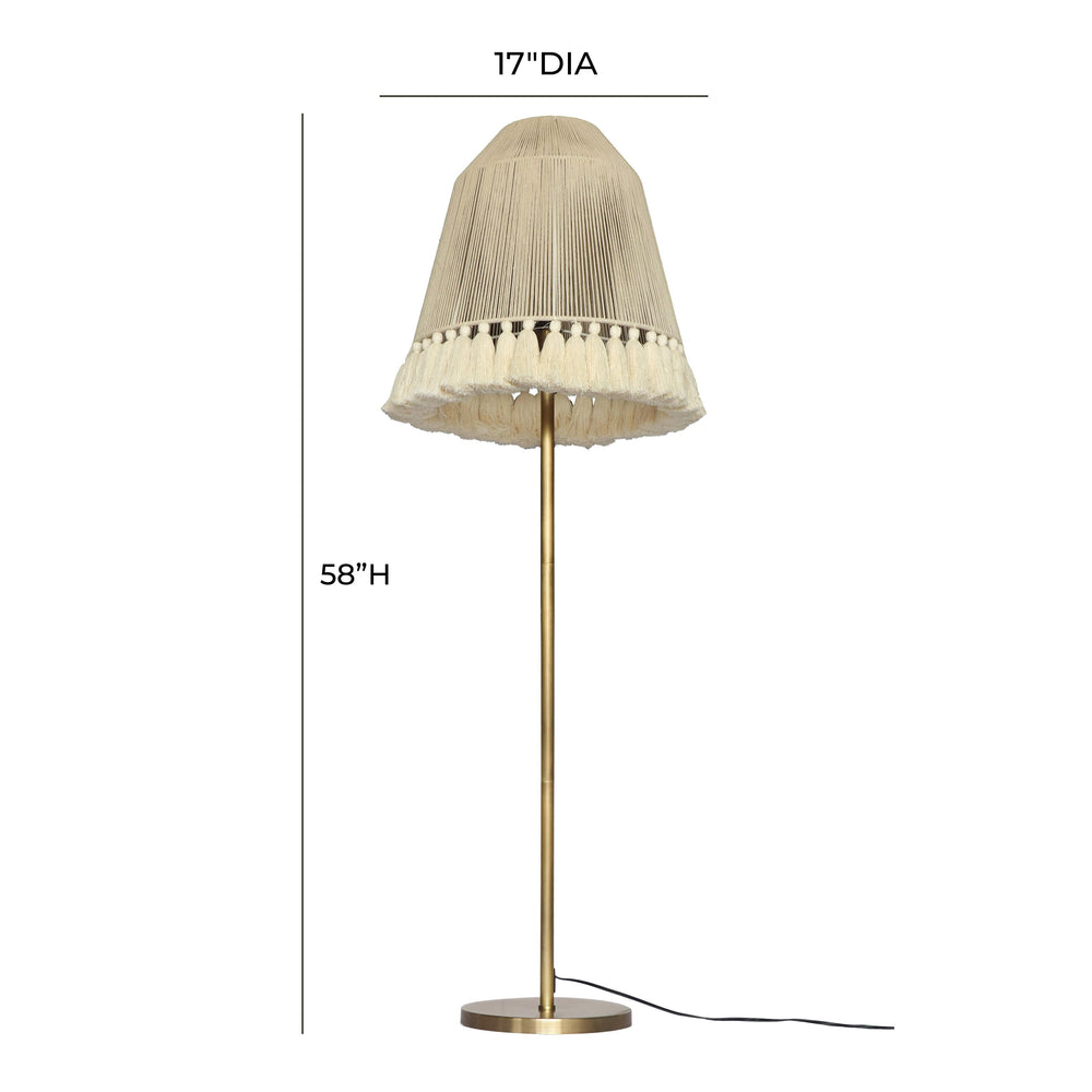 June White Floor Lamp - Medium