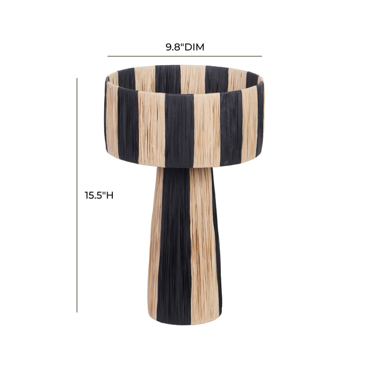 Shelby Cream Raffia Table Lamp