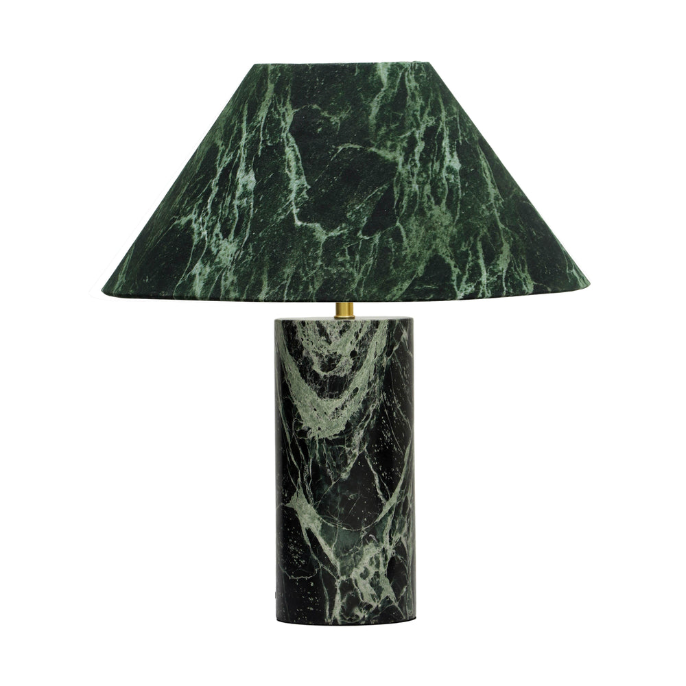 Mable Green Marble Print Table Lamp