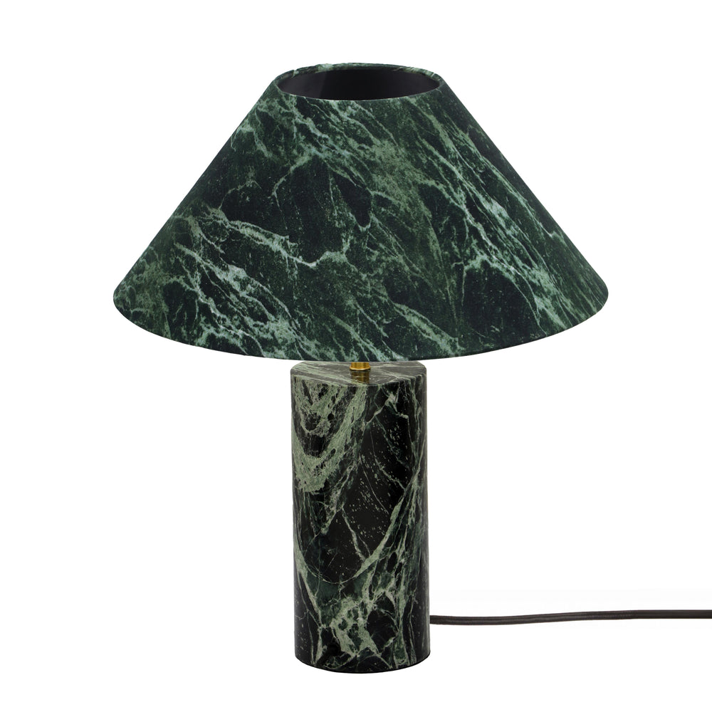 Mable Green Marble Print Table Lamp