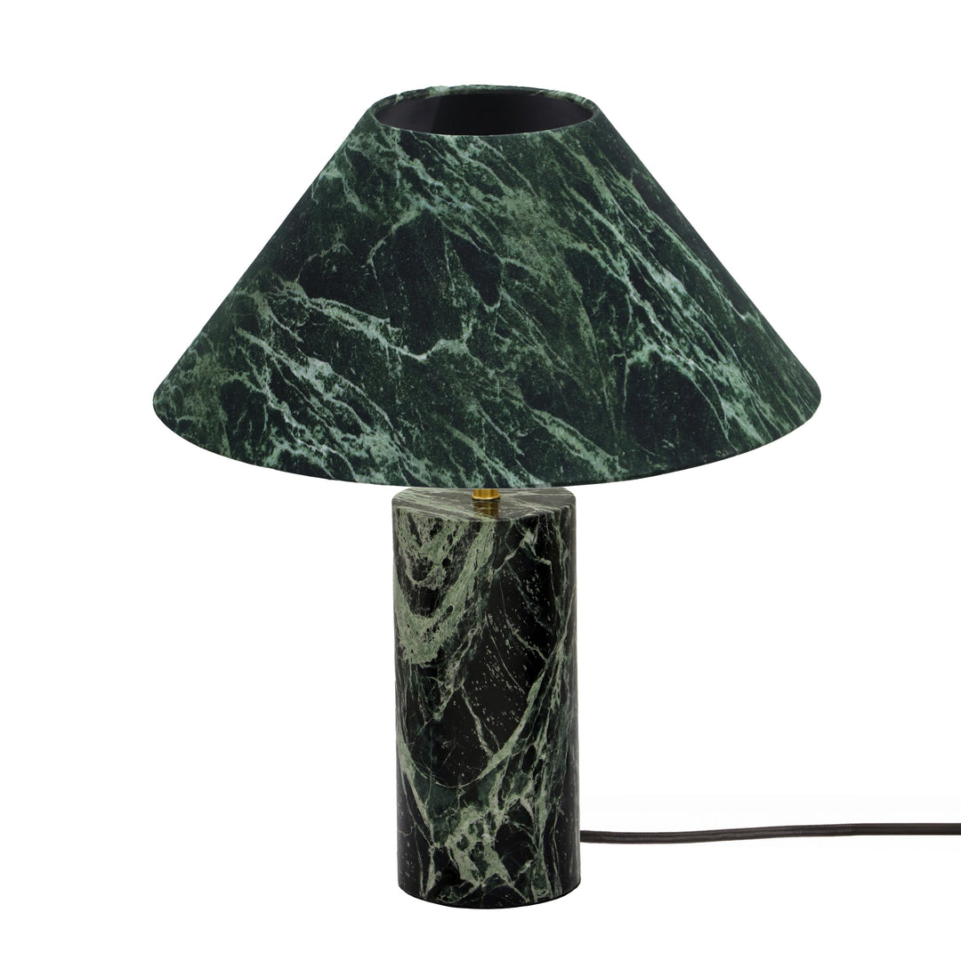 Mable Green Marble Print Table Lamp