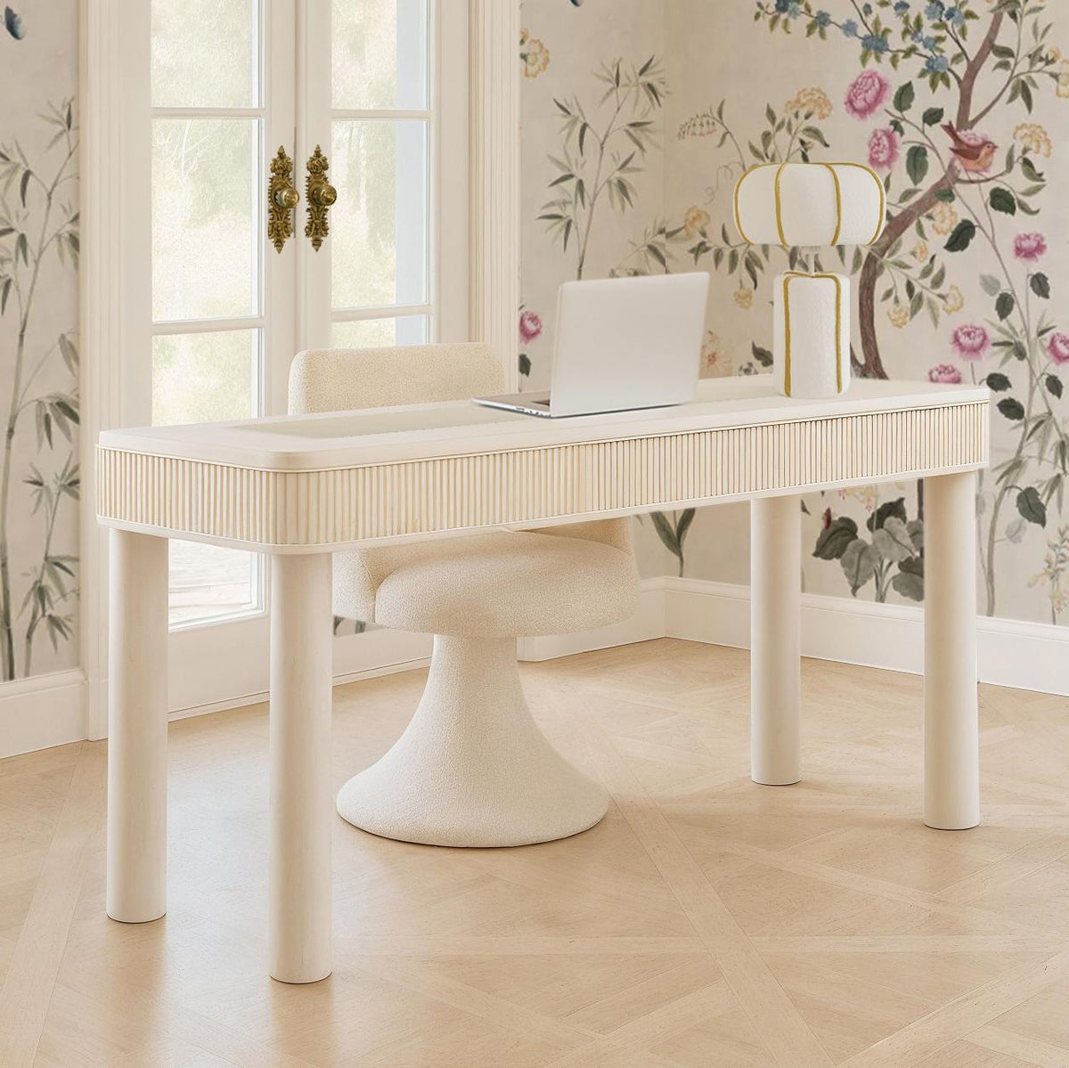 Looma Cotton Mache Table Lamp