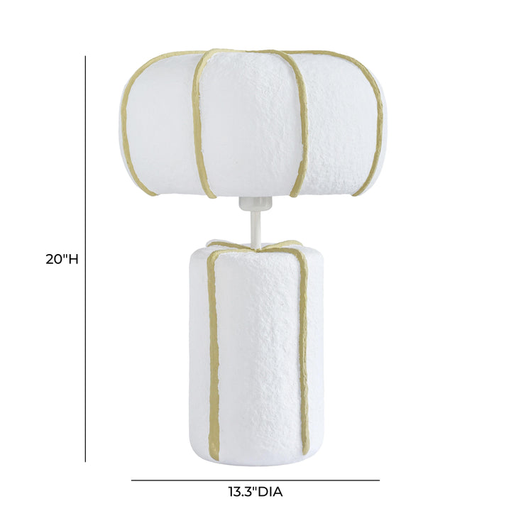 Looma Cotton Mache Table Lamp