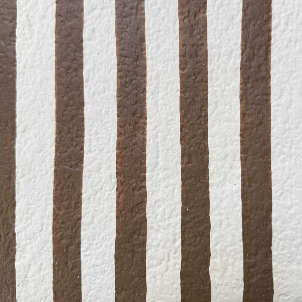 Maiori Striped Papier Mache Table Lamp