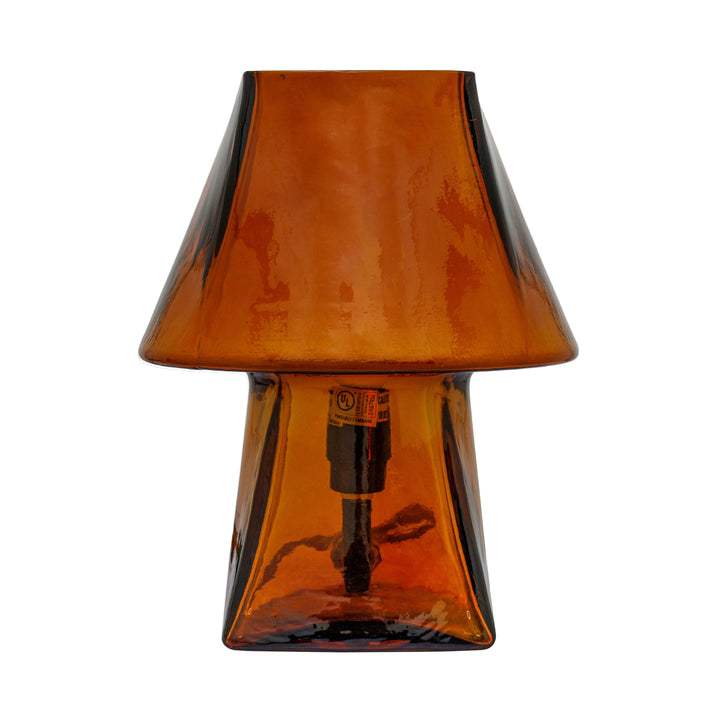 Luca Smokey Brown Glass Mini Table Lamp