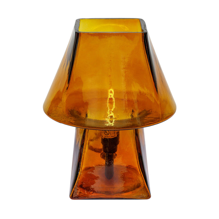 Luca Amber Glass Mini Table Lamp