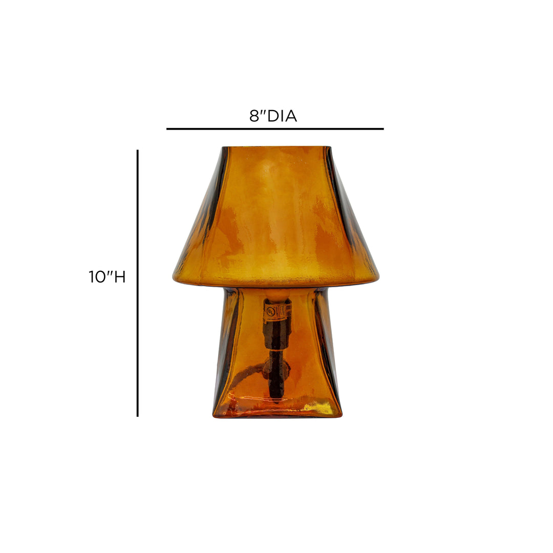 Luca Amber Glass Mini Table Lamp