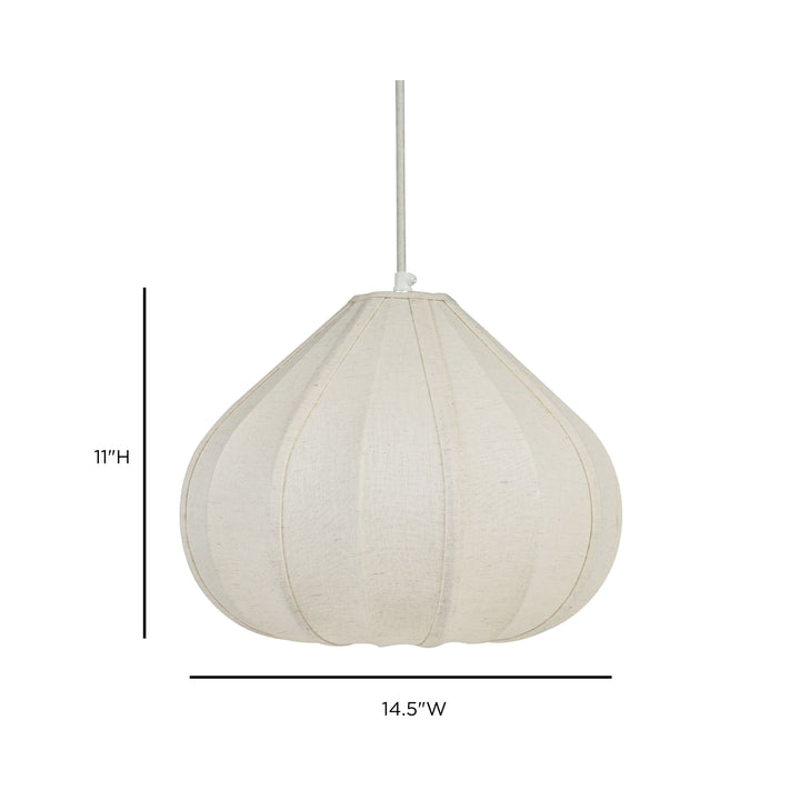 Zubeda Cotton Teardrop Pendant Lamp - Small