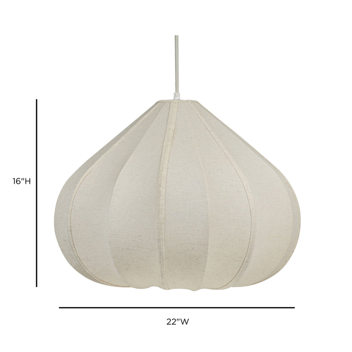 Zubeda Cotton Teardrop Pendant Lamp - Large