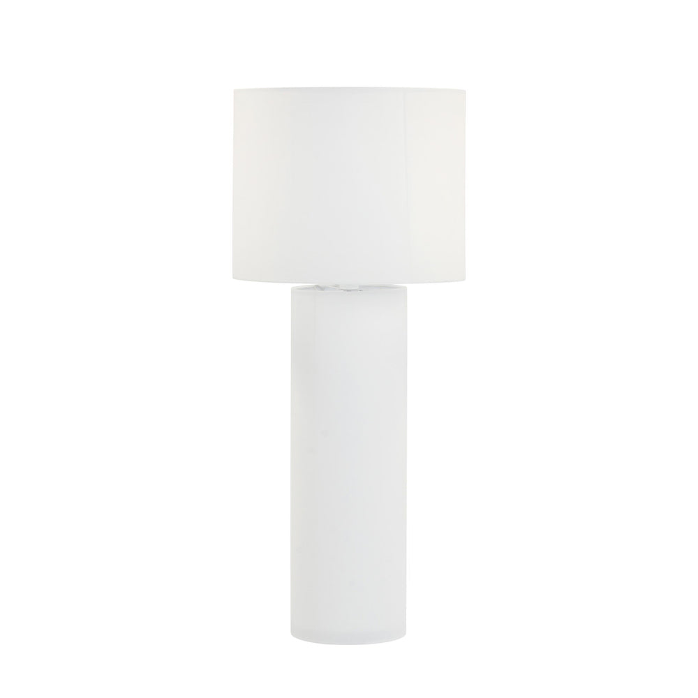 Cleopatra Cream Linen Floor Lamp