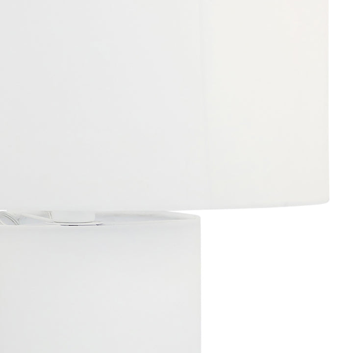 Cleopatra Cream Linen Floor Lamp