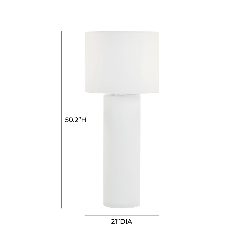 Cleopatra Cream Linen Floor Lamp