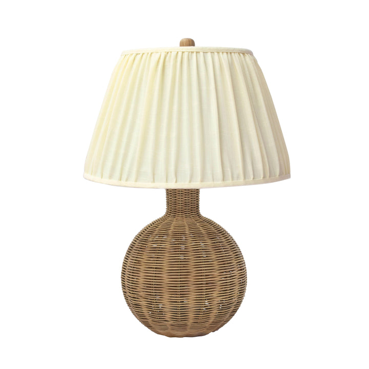 Pallora Cream &amp;amp; Natural Rattan Table Lamp
