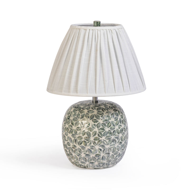 Yaya Green Capiz Shell Table Lamp