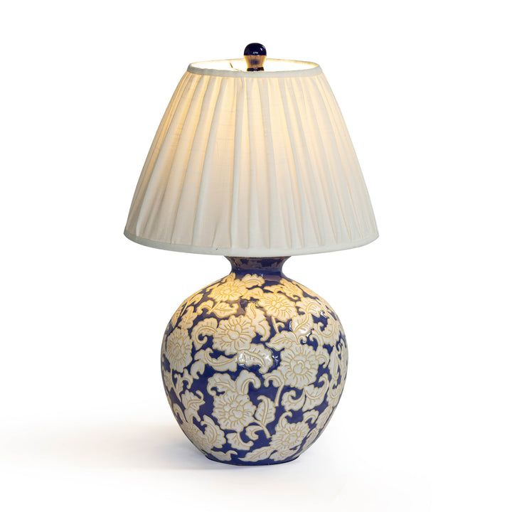 Diana Blue &amp;amp; White Table Lamp