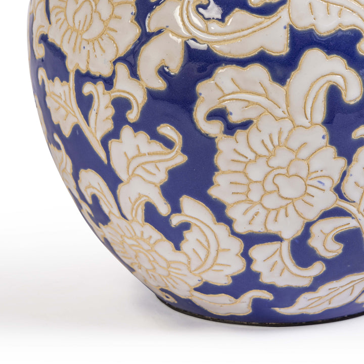 Diana Blue &amp;amp; White Table Lamp