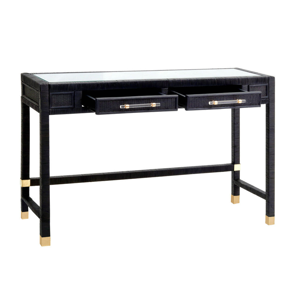 Amara 47" Woven Rattan Desk