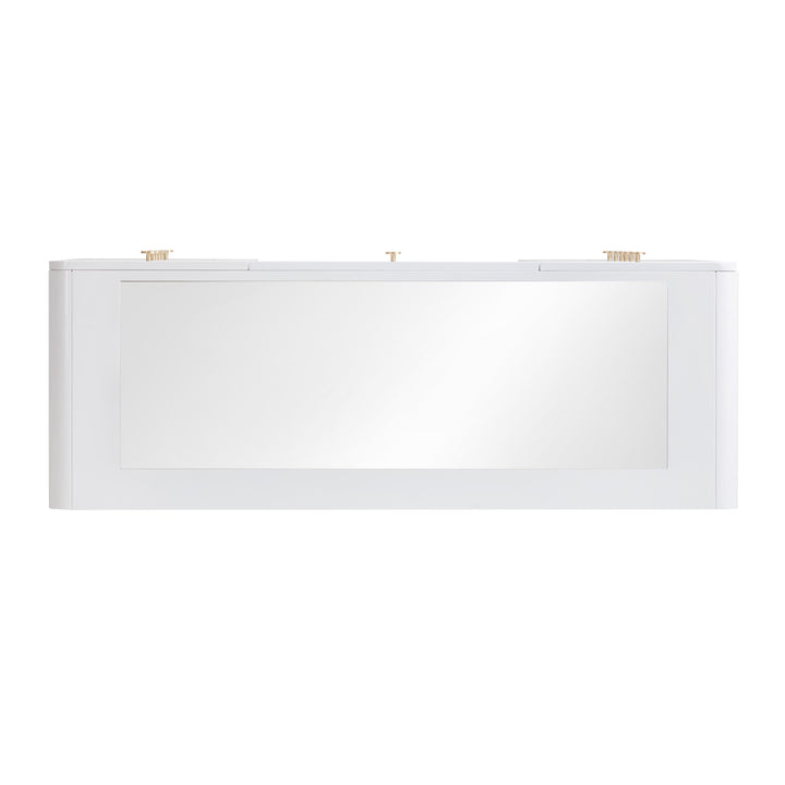 Hollywood 56" White 13-Drawer Vanity Desk (Desk Only)