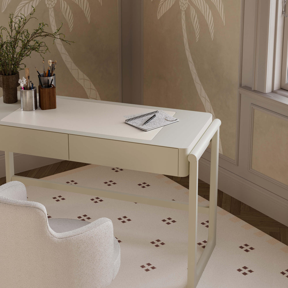 Alfalfa 52" Taupe 2-Drawer Desk