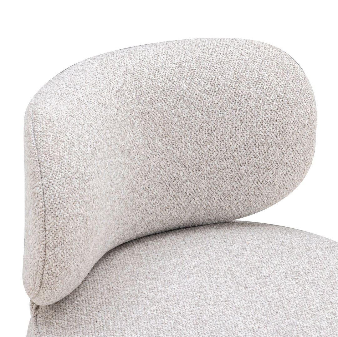 Amaya Grey Textured Performance Fabric Swivel Desk Chair