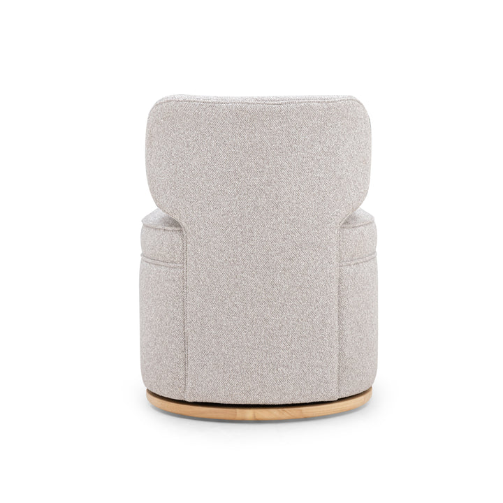 Amaya Grey Textured Performance Fabric Swivel Desk Chair