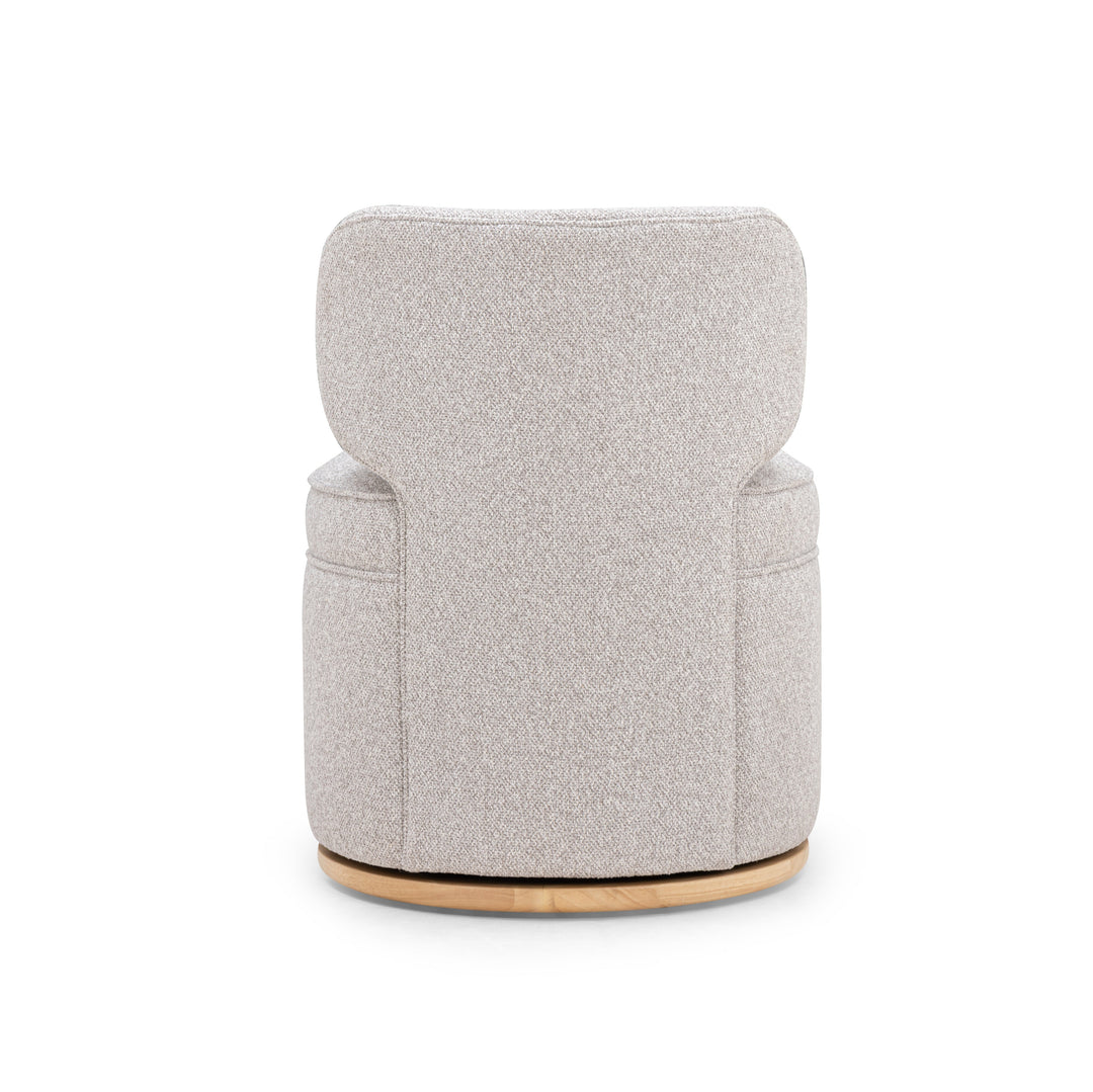 Amaya Grey Textured Performance Fabric Swivel Desk Chair