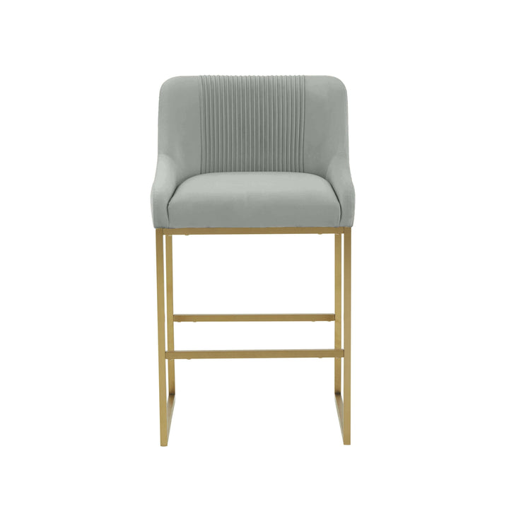 tov-furniture-tov-ihd68645-lisa-grey-pleated-velvet-counter-stool
