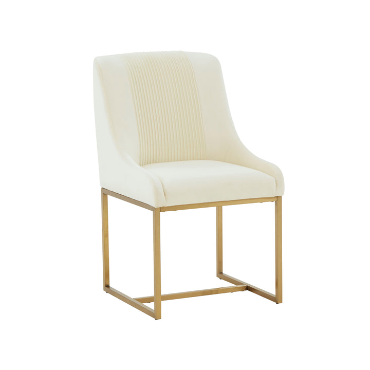 Lisa Pleated Performance Velvet Dining Chair by Inspire Me! Home Decor