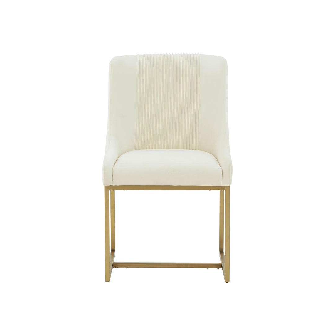 Lisa Pleated Performance Velvet Dining Chair by Inspire Me! Home Decor