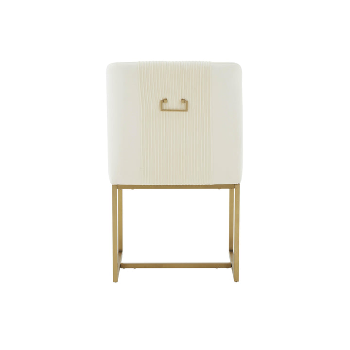 Lisa Pleated Performance Velvet Dining Chair by Inspire Me! Home Decor