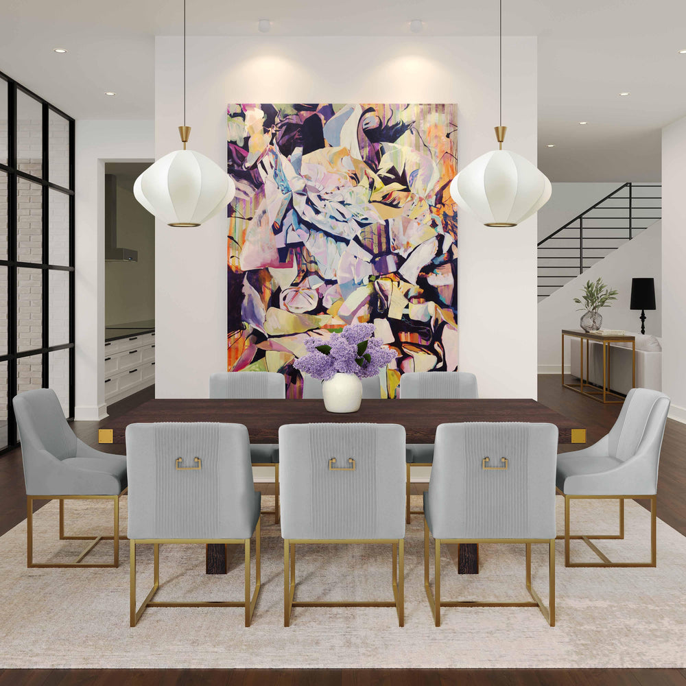 Lisa Pleated Performance Velvet Dining Chair by Inspire Me! Home Decor