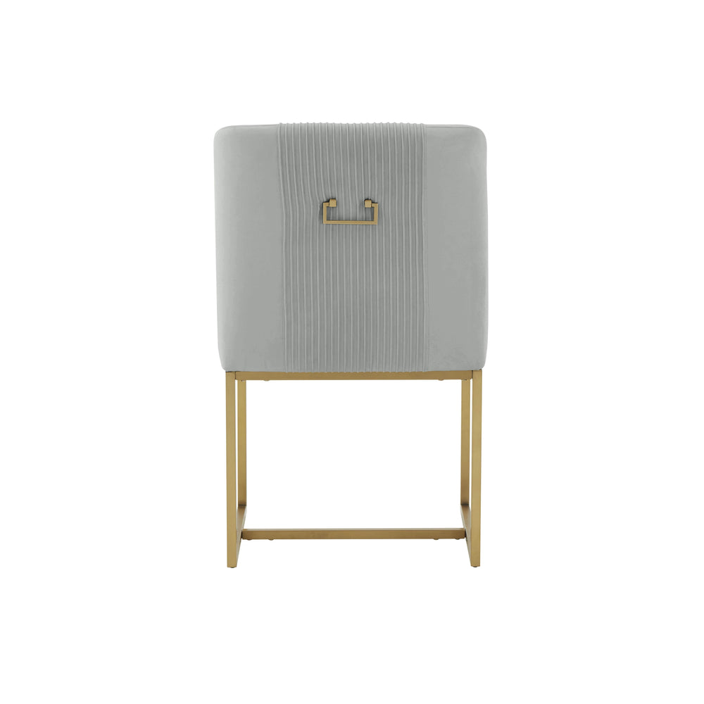 Lisa Pleated Performance Velvet Dining Chair by Inspire Me! Home Decor