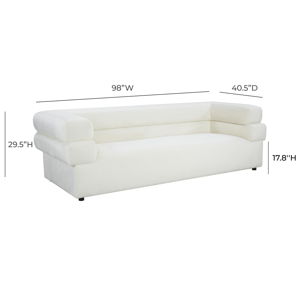 Elsa 98" Performance Fabric Sofa by Inspire Me! Home Decor