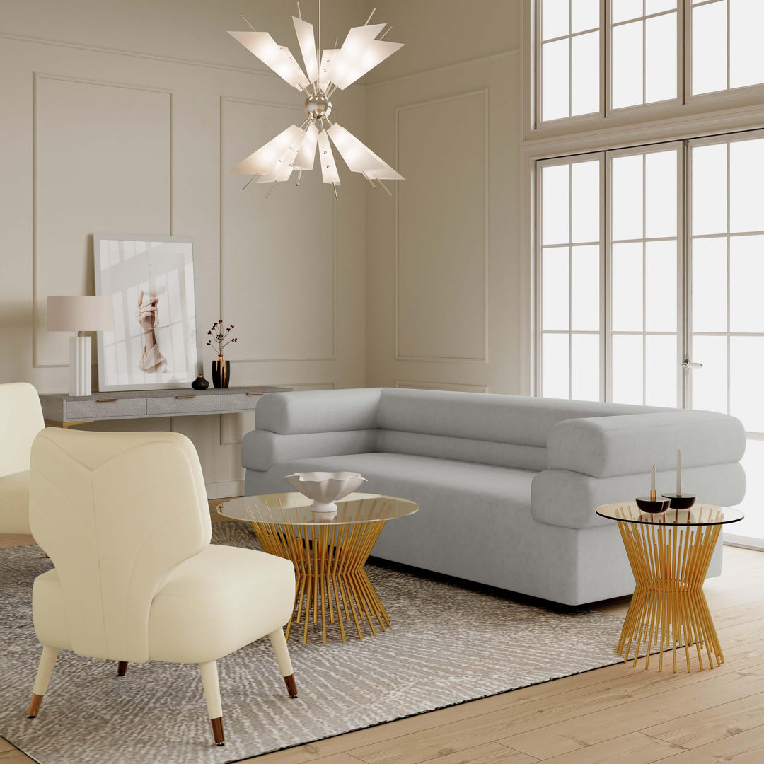 Elsa 98" Performance Fabric Sofa by Inspire Me! Home Decor