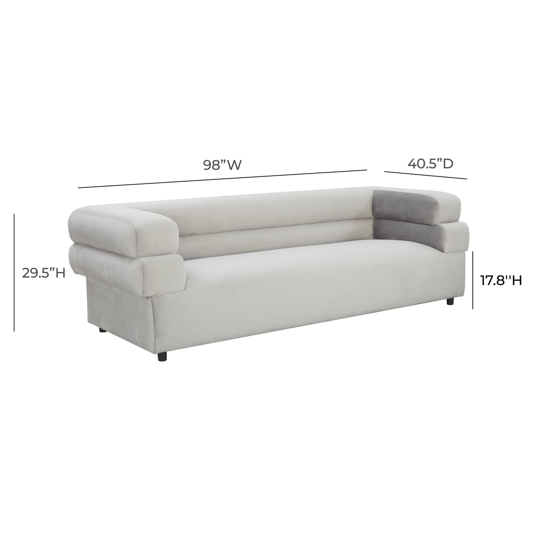 Elsa 98" Performance Fabric Sofa by Inspire Me! Home Decor