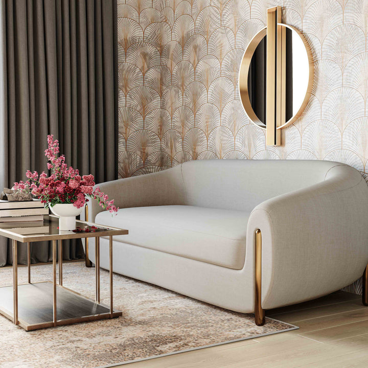 Lina 93" Performance Fabric Sofa by Inspire Me! Home Decor