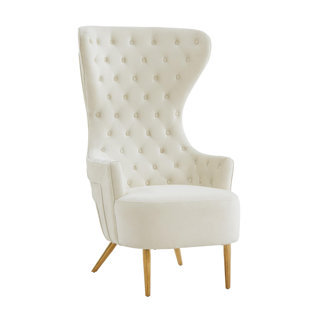 Jezebel Performance Velvet Wingback Accent Chair by Inspire Me! Home Decor