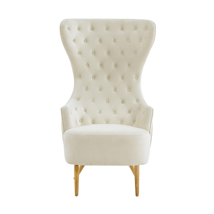 Jezebel Performance Velvet Wingback Accent Chair by Inspire Me! Home Decor