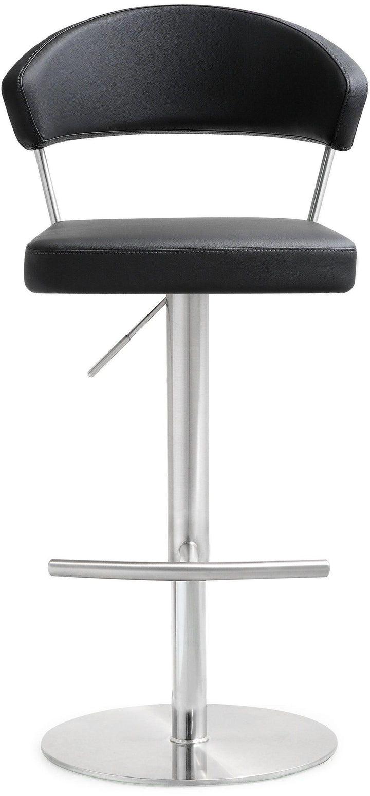 Cosmo Black Performance Vegan Leather Adjustable Stool