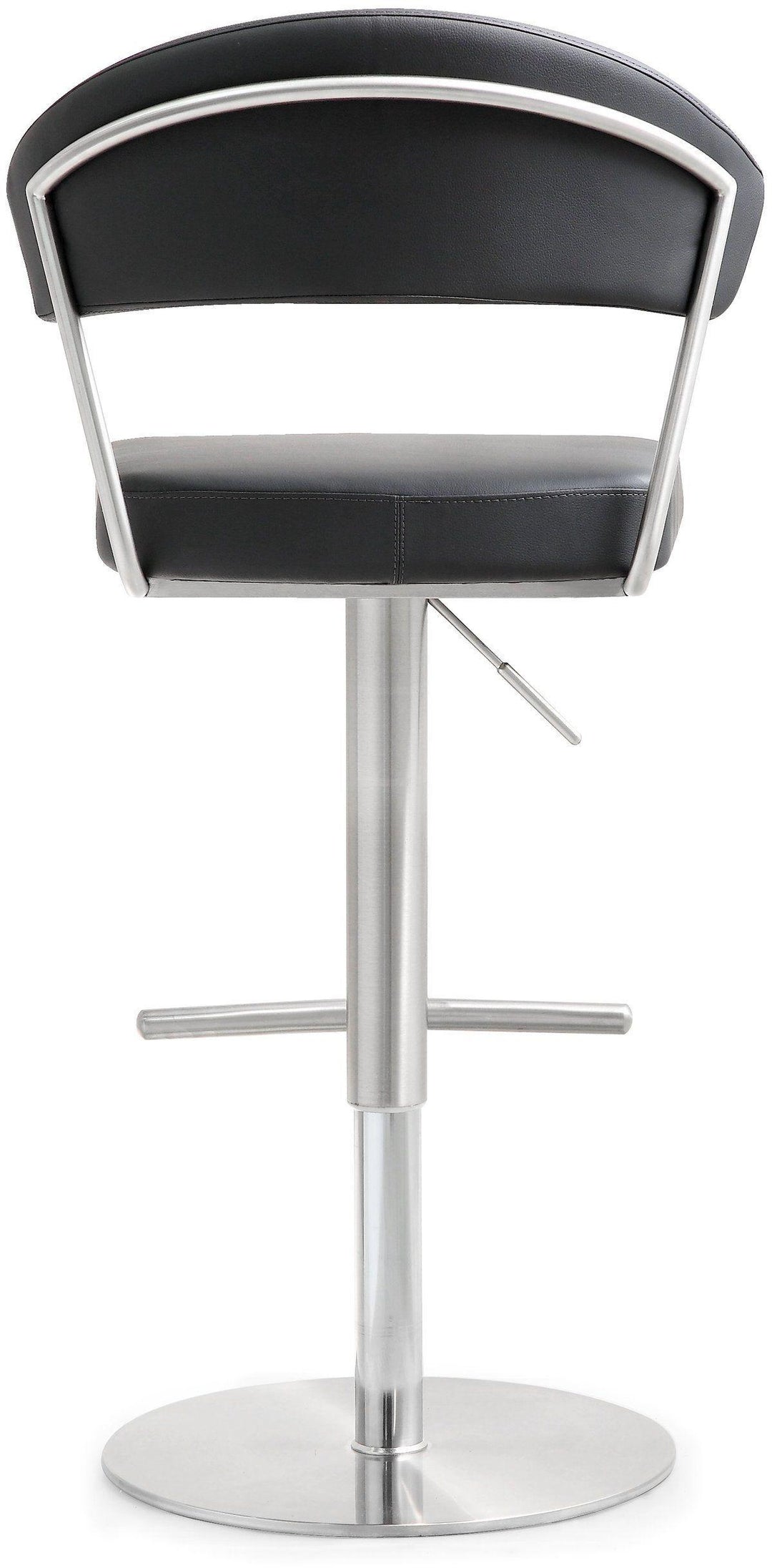 Cosmo Black Performance Vegan Leather Adjustable Stool