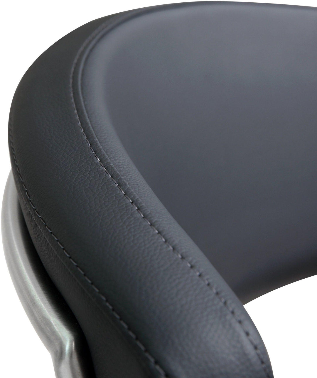 Cosmo Black Performance Vegan Leather Adjustable Stool