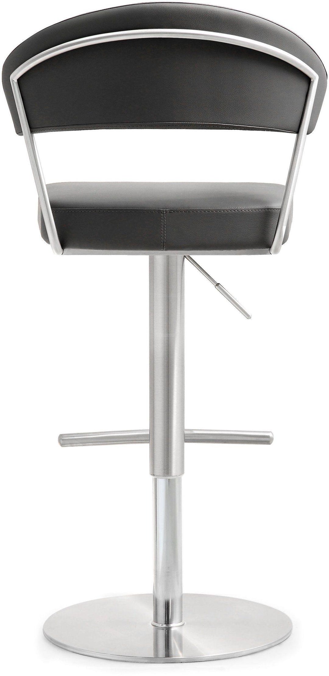 Cosmo Grey Performance Vegan Leather Adjustable Stool