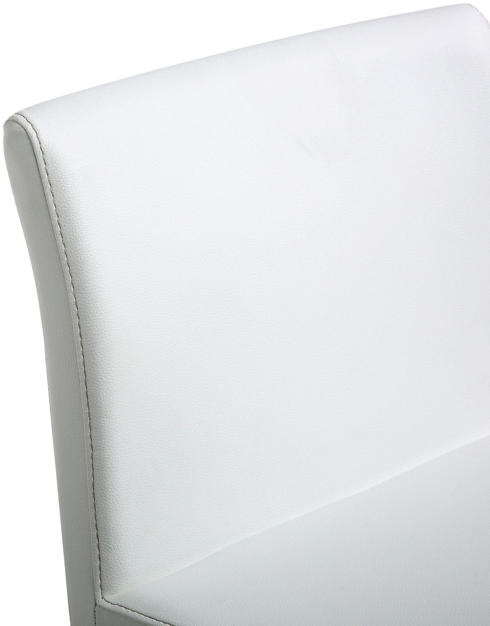 Denmark White Performance Vegan Leather Counter Stool with Gold Base - Set of 2